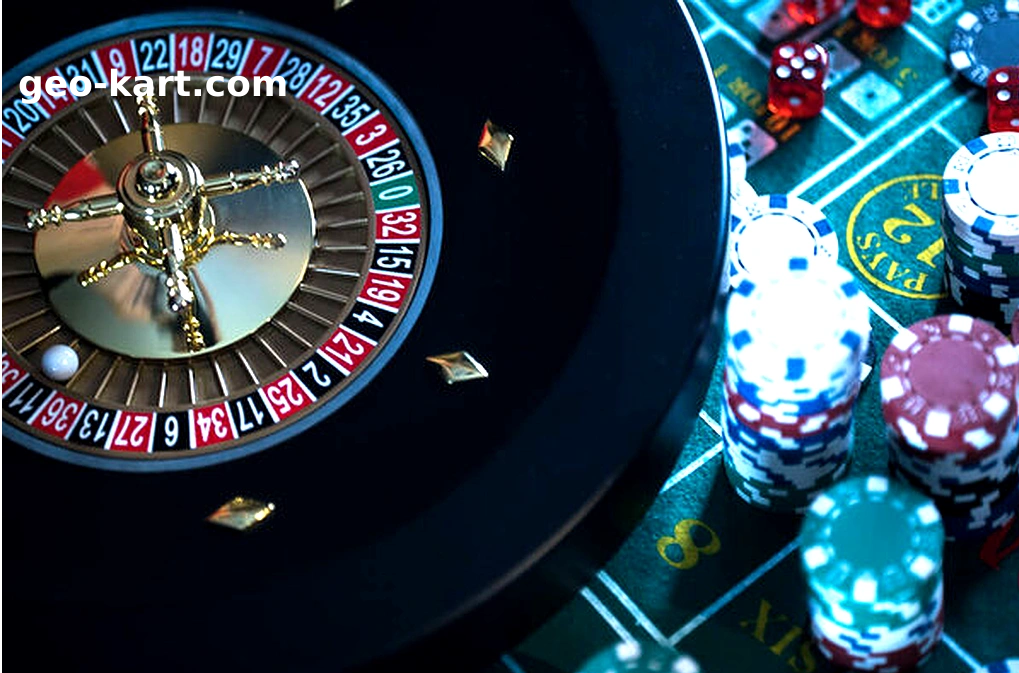 Một người chơi roulette đang đặt cược tại bàn chơi.